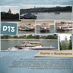 D13 - Hajóval a Margitszigetre