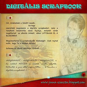 Digitális scrapbook - önreklám