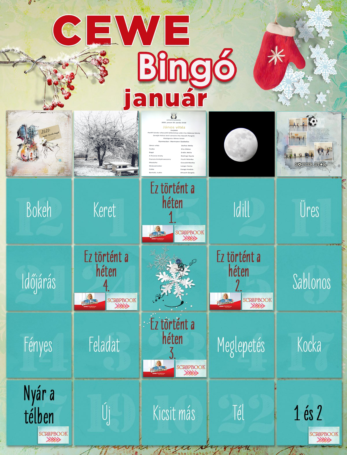5-ös bingo Január