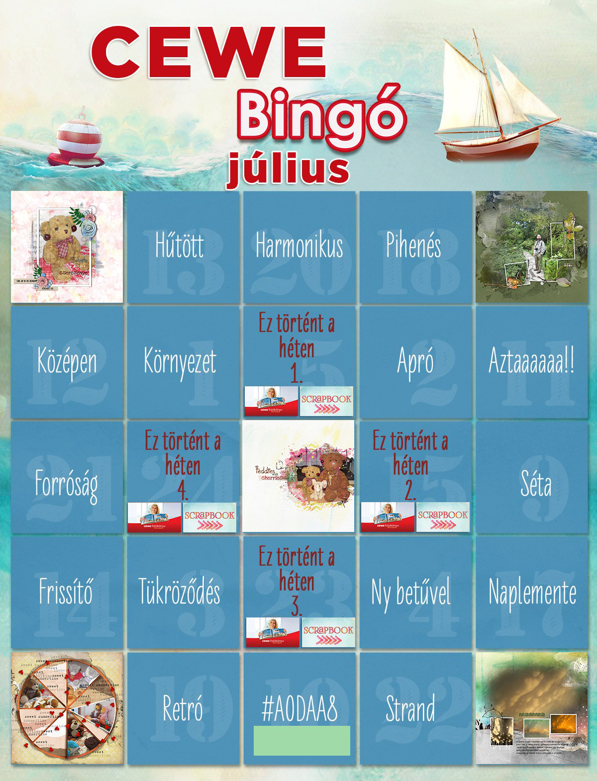 Júliusi 5-ös bingó
