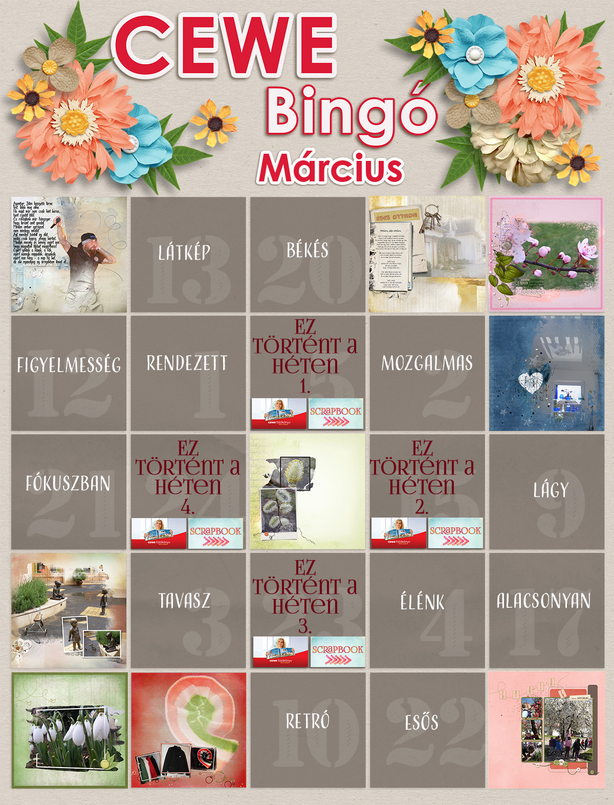 márciusi bingo
