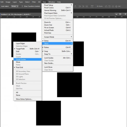 Photoshop Smart Guides