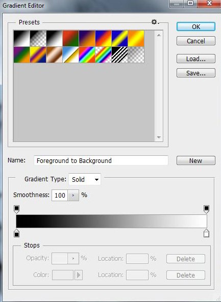 Photoshop gradient szerkesztő