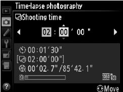 time-lapse beállítás