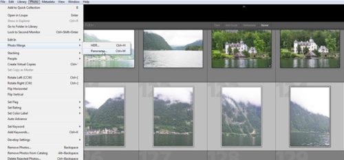 Lightroom panoráma