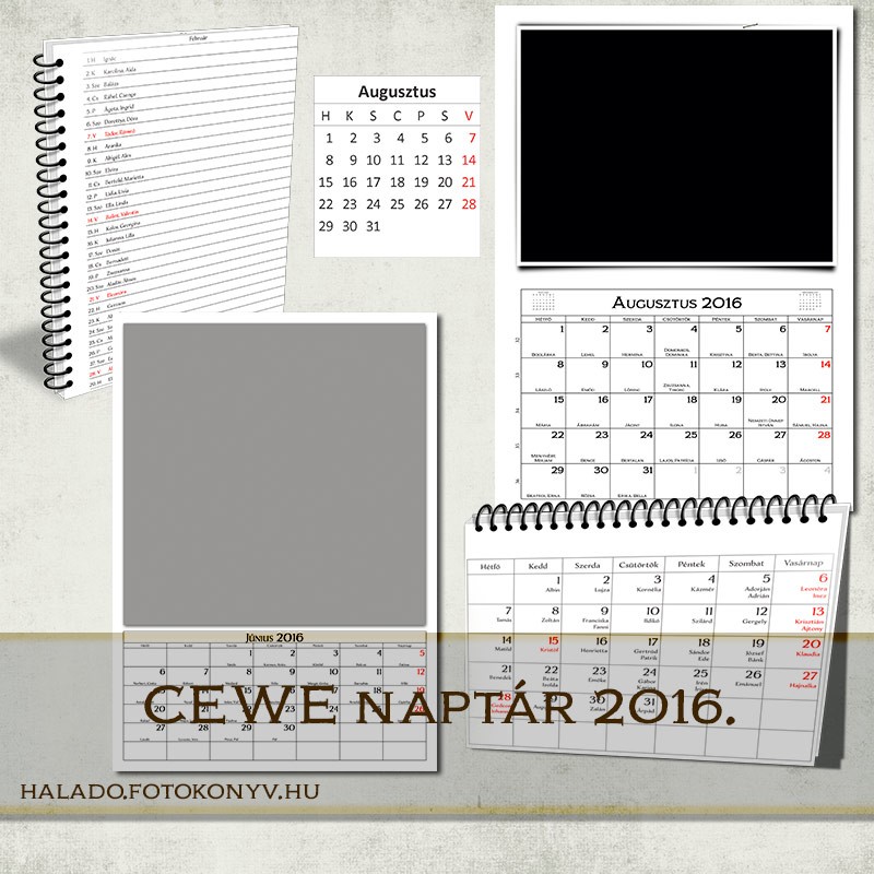 CEWE naptár 2016