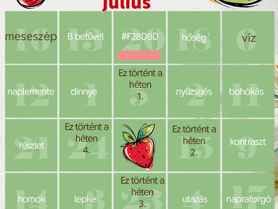CEWE-Bingó – 2025. – július
