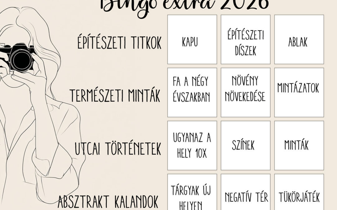 Bingó extra 2026 – 12 kreatív kihívás az egész évre