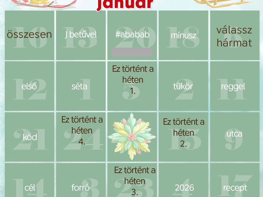 CEWE-Bingó – 2026. január