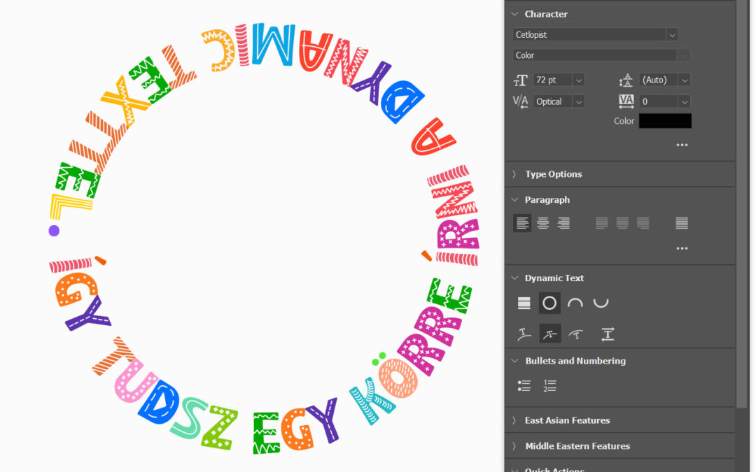 Photoshop – Dynamic Text frissítés