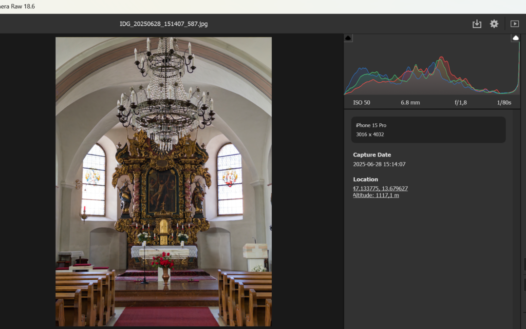 Az új Camera Raw Info panel és a Google Maps